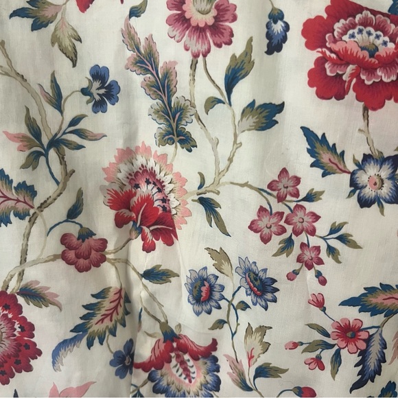 Coco Shop 100% cotton floral cottagecore bohemian 3/4 sleeve maxi dress medium - Picture 6 of 7